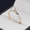 Anillo compromiso Oro 14k Zirconias Joyeria Alahas SOLOZ-336