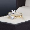 Anillo Oro 14k Zirconias Joyeria Alahas ANO-135