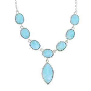 Gargantilla plata 925 Larimar gapl-006