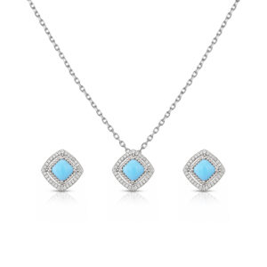 Set en plata 925 con Larimar Alahas SPL-005