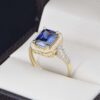 Anillo Oro 14k Zirconias Joyeria Alahas ANO-144