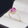 Anillo Oro 14k Zirconias Joyeria Alahas ANO-148
