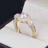 Anillo compromiso Oro 14k Zirconias Joyeria Alahas Soloz-350