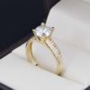 Anillo compromiso Oro 14k Zirconias Joyeria Alahas Soloz-355