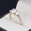 Anillo compromiso Oro 14k Zirconias Joyeria Alahas Soloz-359