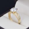 Anillo compromiso Oro 14k Zirconias Joyeria Alahas Soloz-362