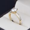 Anillo compromiso Oro 14k Zirconias Joyeria Alahas Soloz-365