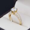 Anillo compromiso Oro 14k Zirconias Joyeria Alahas Soloz-367
