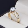 Anillo compromiso Oro 14k Zirconias Joyeria Alahas Soloz-368