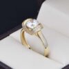 Anillo compromiso Oro 14k Zirconias Joyeria Alahas Soloz-369
