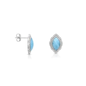 Arete Plata 925 Larimar Joyeria Alahas ARTPL-019