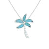 Cadena con dije Larimar Plata 925 Joyeria Alahas CDPM-085