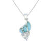 Cadena en Larimar Plata 925 Joyeria Alahas cdpl-026
