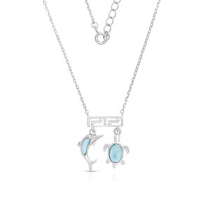 Gargantilla plata 925 Larimar gapl-005