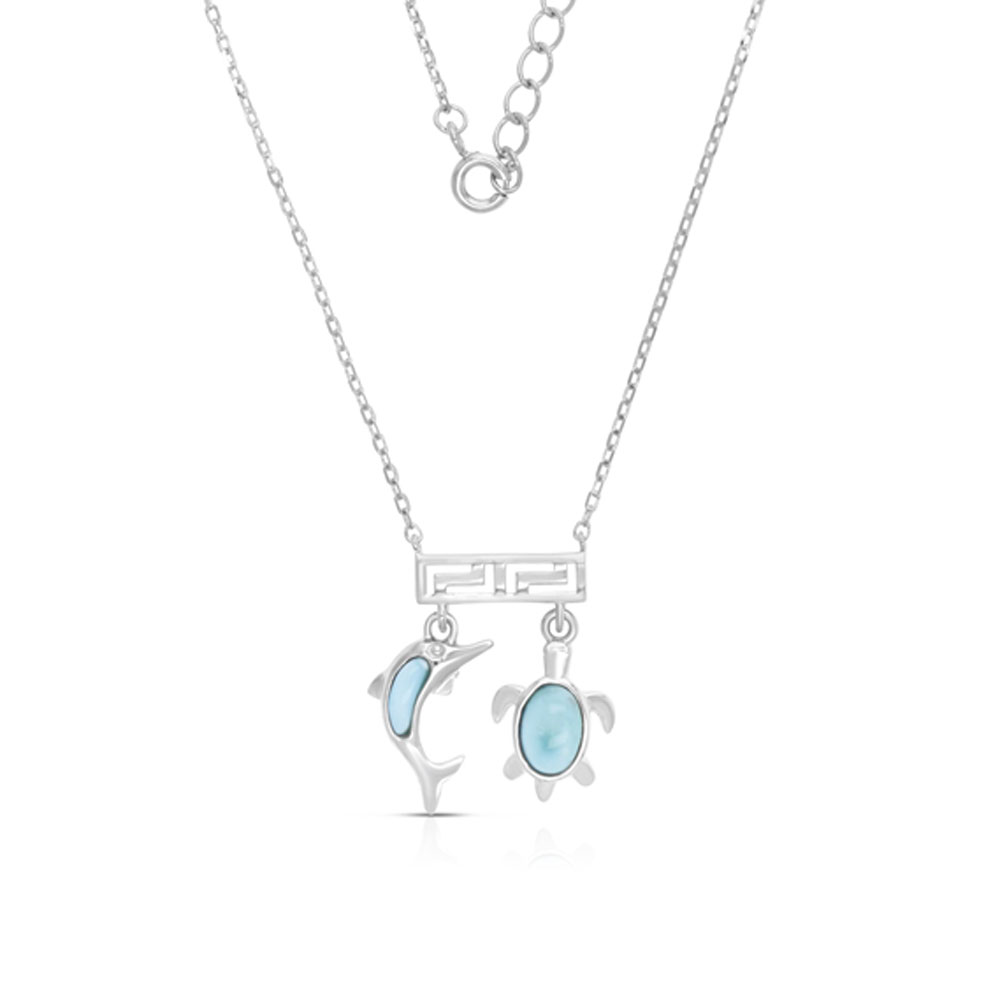 Gargantilla plata 925 Larimar gapl-005