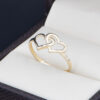 Anillo Oro 14k zirconias Joyeria Alahas ANO-153