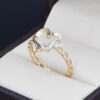 Anillo Oro 14k zirconias Joyeria Alahas ANO-154