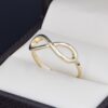 Anillo Oro 14k zirconias Joyeria Alahas ANO-155