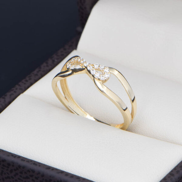 Anillo Oro 14k zirconias Joyeria Alahas ANO-157
