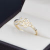 Anillo Oro 14k zirconias Joyeria Alahas ANO-158