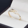 Anillo Oro 14k zirconias Joyeria Alahas ANO-161