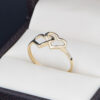 Anillo Oro 14k zirconias Joyeria Alahas ANO-162