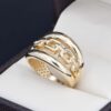 Anillo Oro 14k zirconias Joyeria Alahas ANO-169
