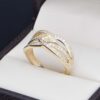 Anillo Oro 14k zirconias Joyeria Alahas ANO-170
