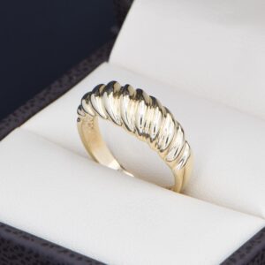 Anillo Oro 14k zirconias Joyeria Alahas ANO-171
