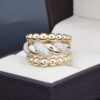 Anillo Oro 14k zirconias Joyeria Alahas ANO-175