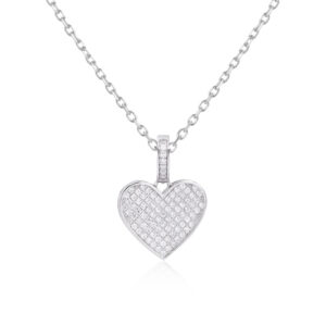 Cadena con dije Plata 925 zirconias Joyeria Alahas CDPM-104