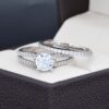 Duo de boda Oro 14k Zirconias Joyeria Alahas Do-178