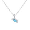 Cadena en Larimar Plata 925 Joyeria Alahas cdpl-027