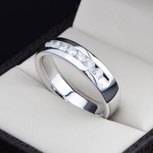 Aro de boda Oro 14k Diamantes Joyerias Alahas ADIAM-038