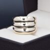 Anillo Oro 14k zirconias Joyeria Alahas ANO-182