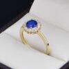 Anillo Oro 14k zirconias Joyeria Alahas ANO-202