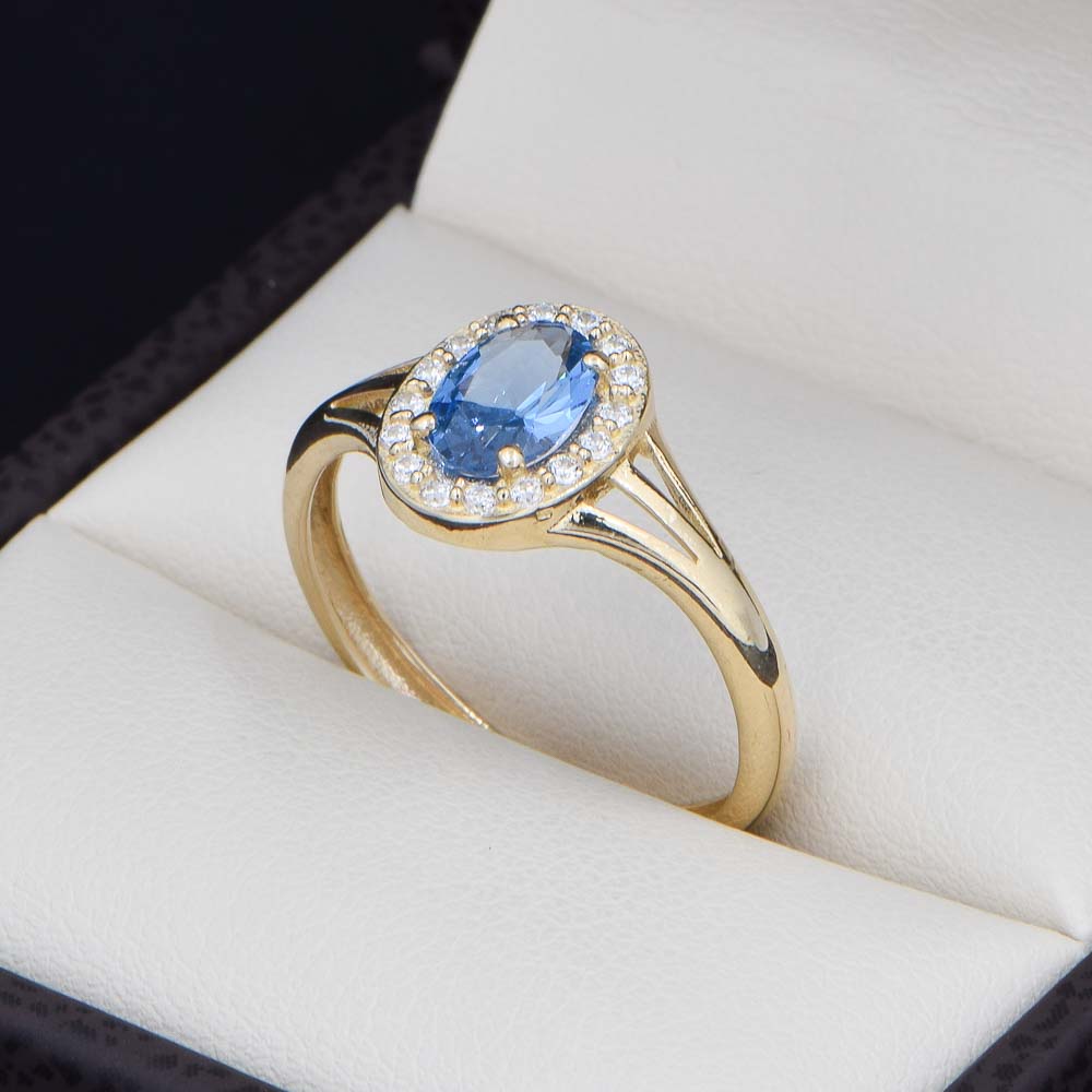 Anillo Oro 14k zirconias Joyeria Alahas ANO-203