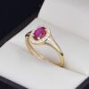 Anillo Oro 14k zirconias Joyeria Alahas ANO-204