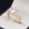 Anillo Compromiso Oro 14k Zirconias Joyeria Alahas Soloz-384