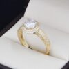 Anillo Compromiso Oro 14k Zirconias Joyeria Alahas Soloz-386