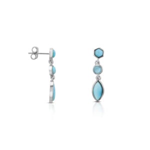 Arete Plata 925 Larimar Joyeria Alahas ARTPL-008