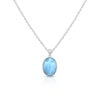 Cadena con dije Plata 925 Larimar Joyeria Alahas CDPM-001