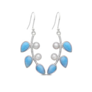 Arete Plata 925 Larimar Joyeria Alahas ARTPL-006