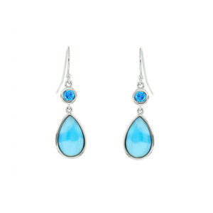 Arete Plata 925 Larimar Joyeria Alahas ARTPL-007