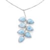 Cadena en Larimar Plata 925 Joyeria Alahas cdpl-001