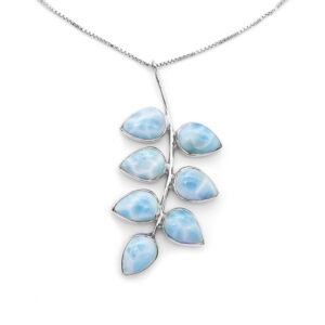 Cadena en Larimar Plata 925 Joyeria Alahas cdpl-001