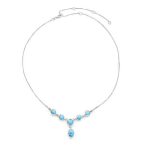 Gargantilla plata 925 Larimar gapl-008