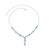 Gargantilla plata 925 Larimar gapl-010