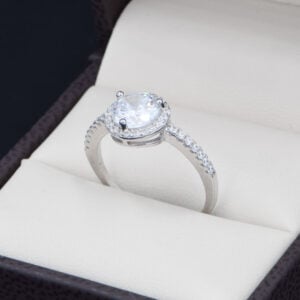 Anillo Compromiso Plata 925 Zirconias Joyeria Alahas ABPS-056