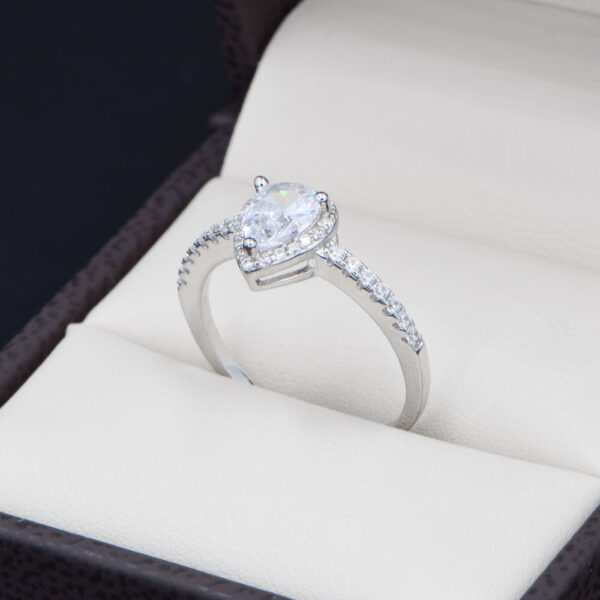 Anillo Compromiso Plata 925 Zirconias Joyeria Alahas ABPS-057